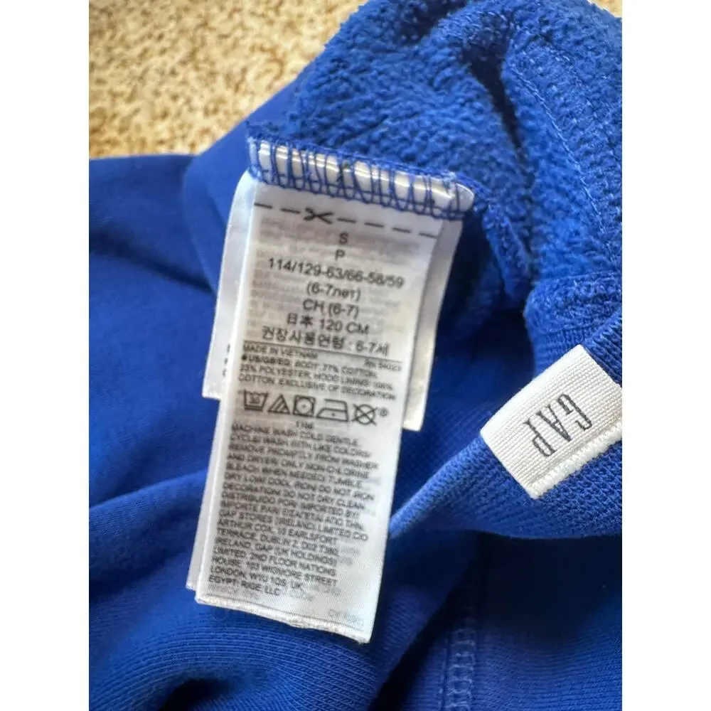GAP Kids/DC Superman Boys zip up Hoodie/Sweatshirt, size 6-7,  Blue